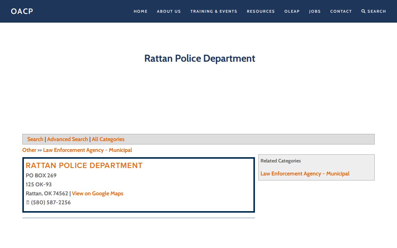 Pushmataha County municipal court warrant Rattan police contact