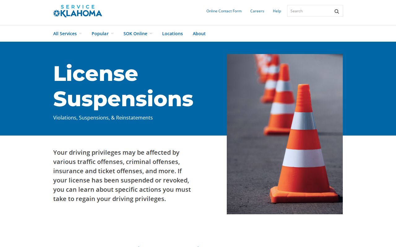 Pushmataha County traffic warrant court ticket suspension process