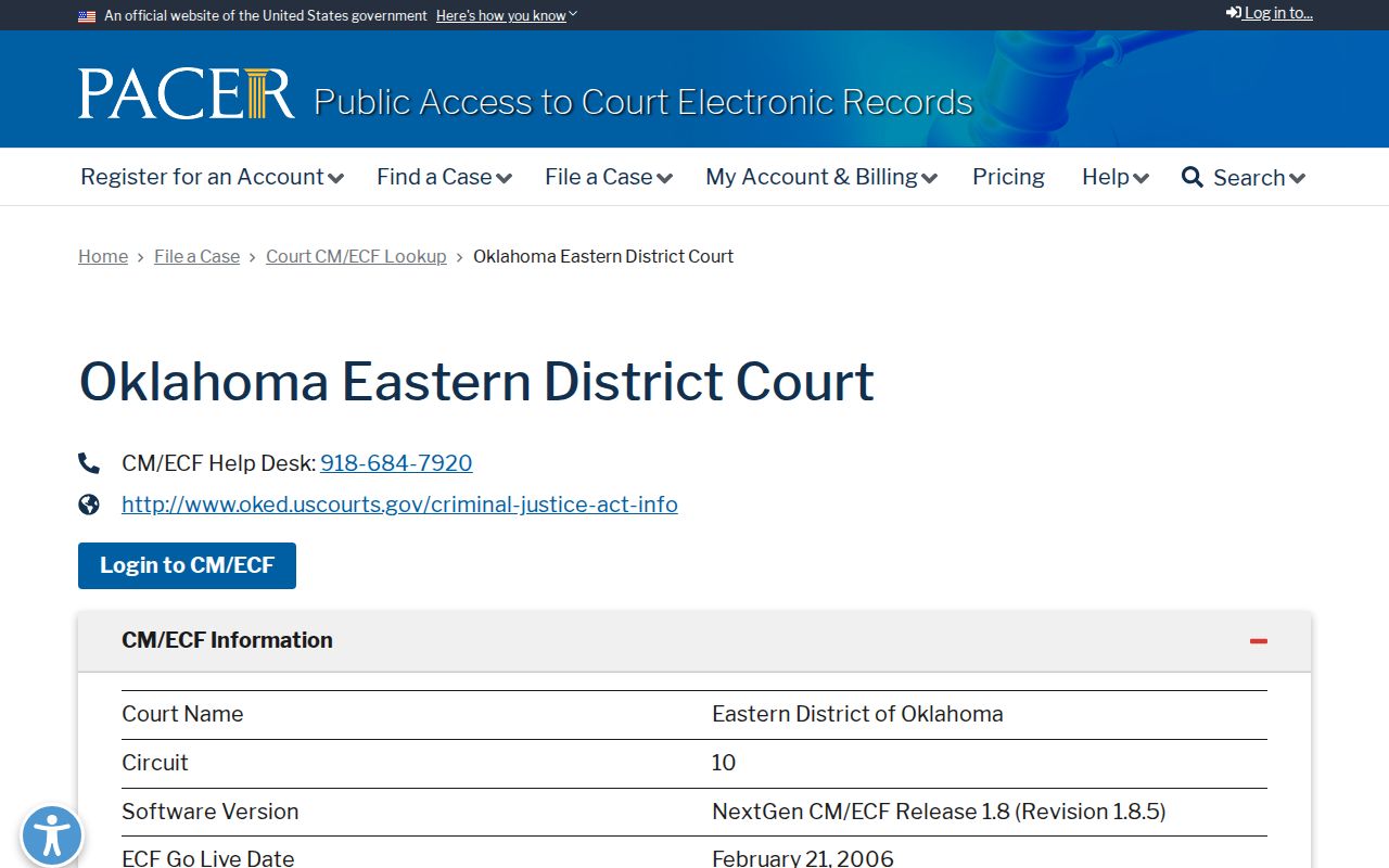 Pushmataha County arrest warrants federal district boundary